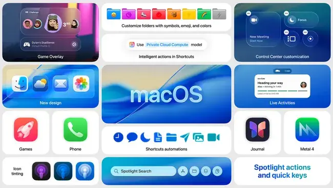 macOS Tahoe 26.2؛ آپدیت جدید اپل با نور مجازی برای تماس‌های ویدیویی